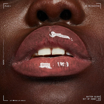 Butter Gloss, Non-Sticky Lip Gloss - Bit of Honey (Peach Nude)